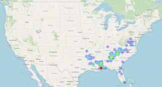 Heatmap for Southern Propane Inc / Blossman Gas