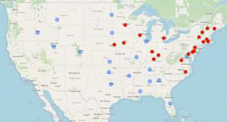 Heatmap for EIA Wisconsin - Propane