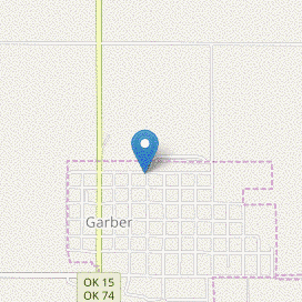 Map of Garber Cooperative Service Station