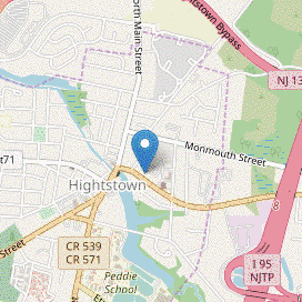 Map of Hightstown Fuel Service
