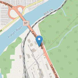 Map of *Closed* WesternOne Prince George