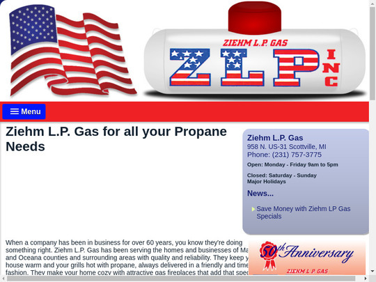 Ziehm Lp Gas Inc Mi Compare Propane Prices Fuelwonk