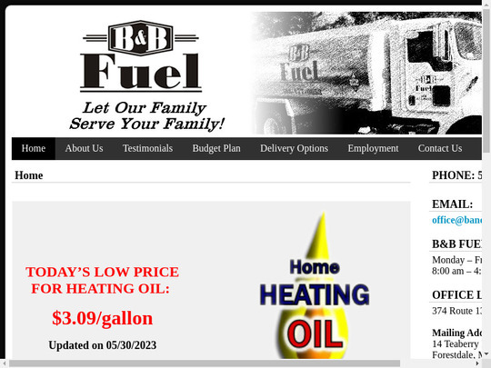 $3.86 Save $ On Heating Oil | B & B Fuel / B&B Fuel, MA, 02563 | Fuelwonk