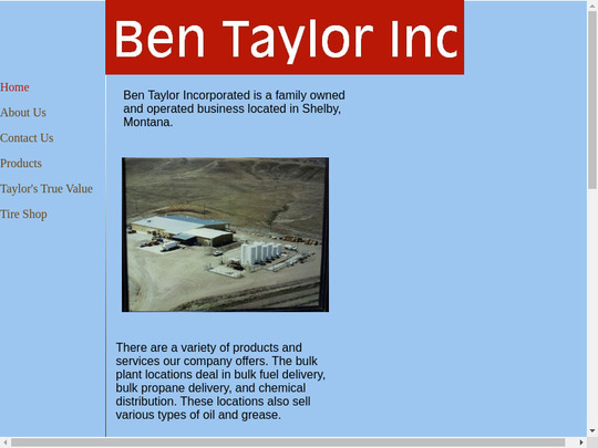 Ben Taylor Inc, MT screenshot