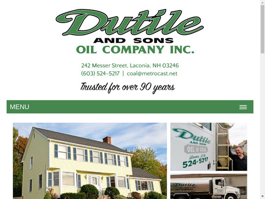 Dutile & Sons Inc, NH screenshot